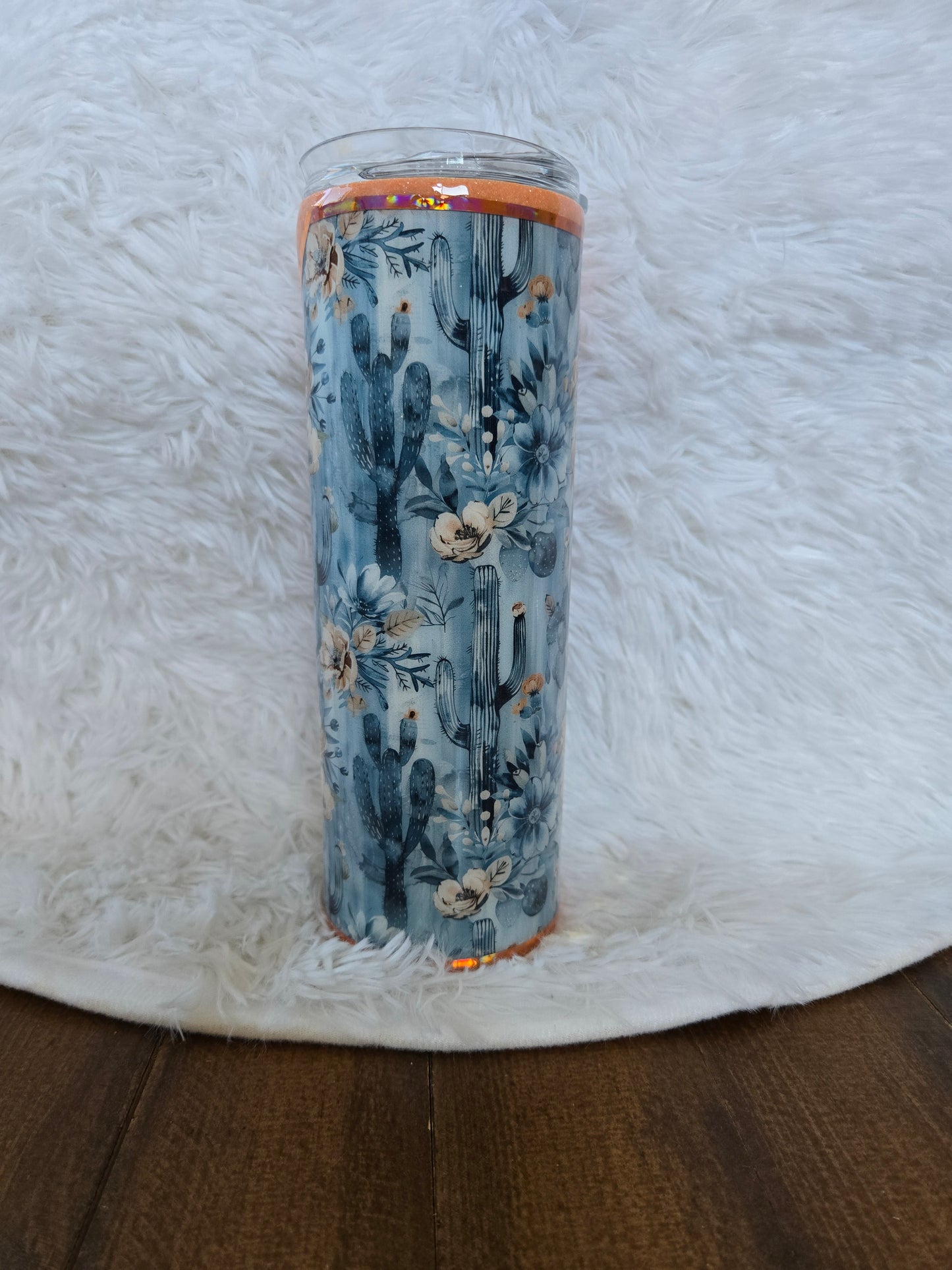 20 oz Blue Cowgirl Tumbler
