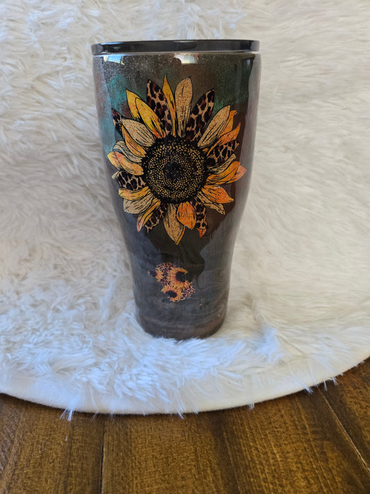 30 oz Modern Curve Sunflower Tumbler