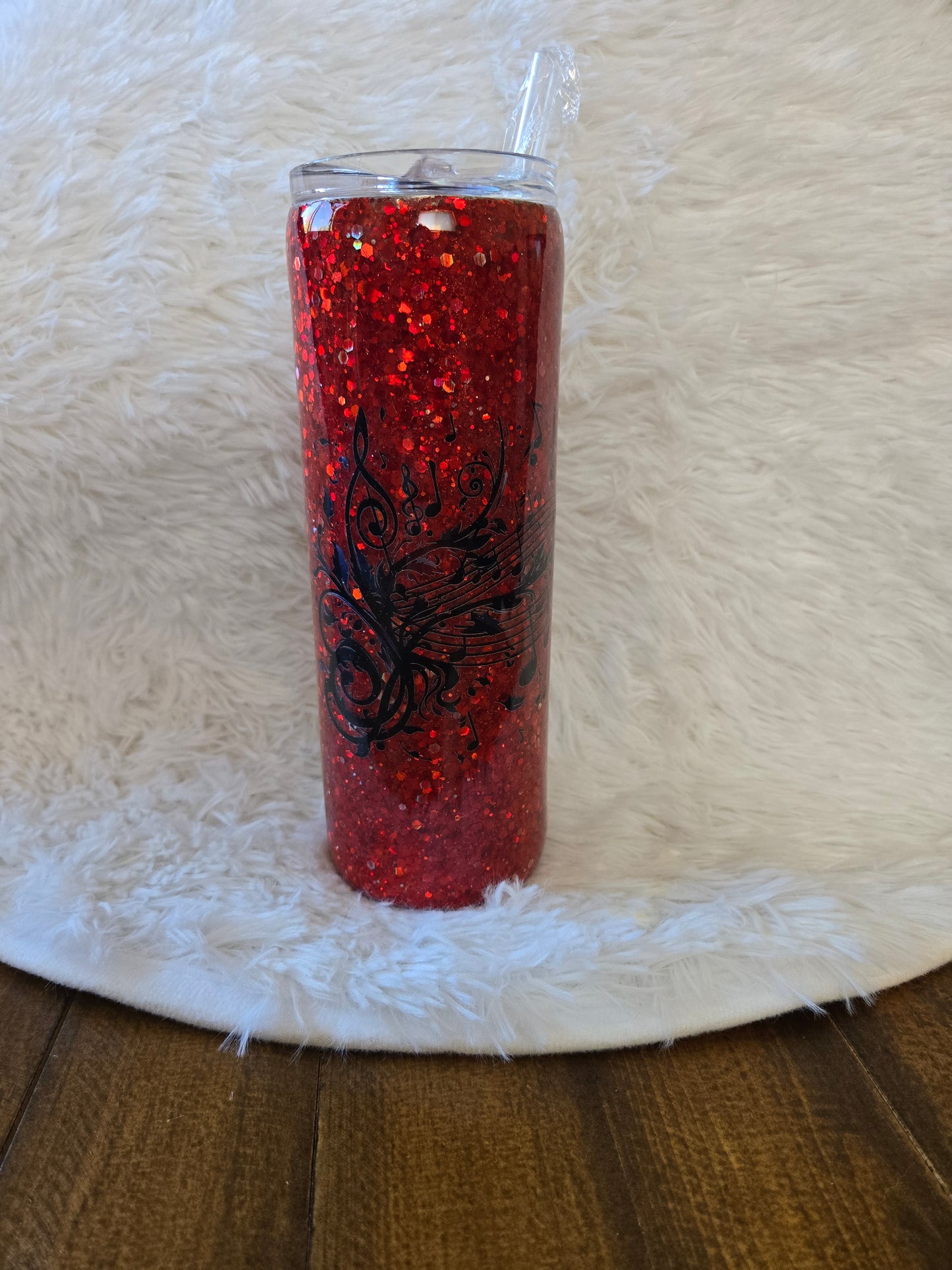 20 oz Red Music Tumbler