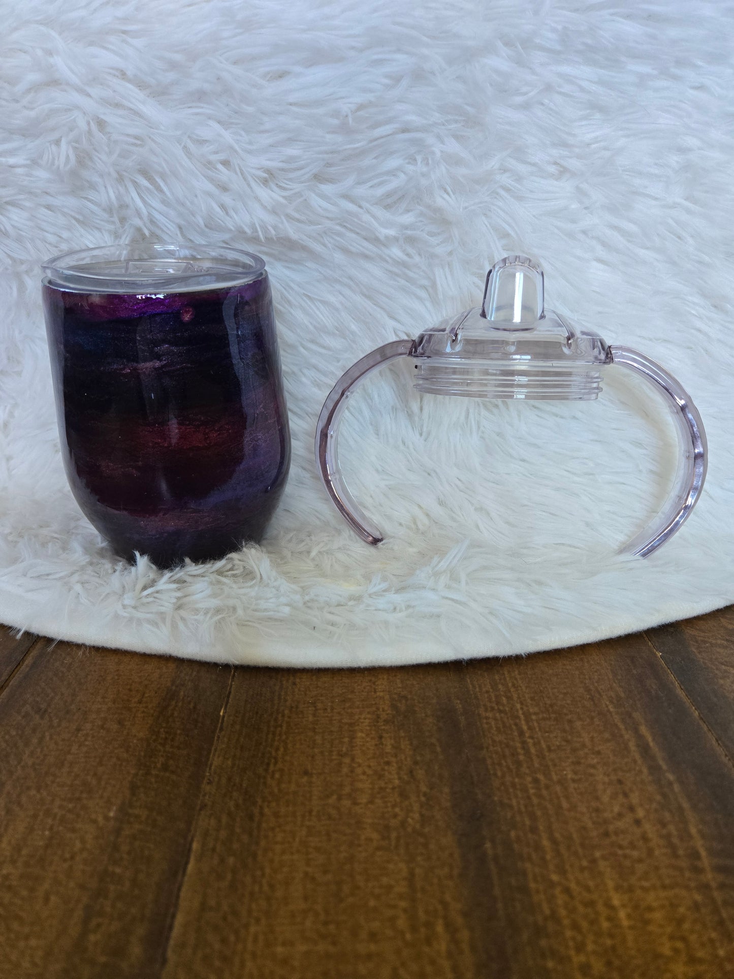 Small Purple Cup with 2 Lids