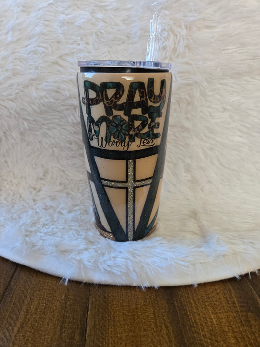 30z Pray More Tumbler