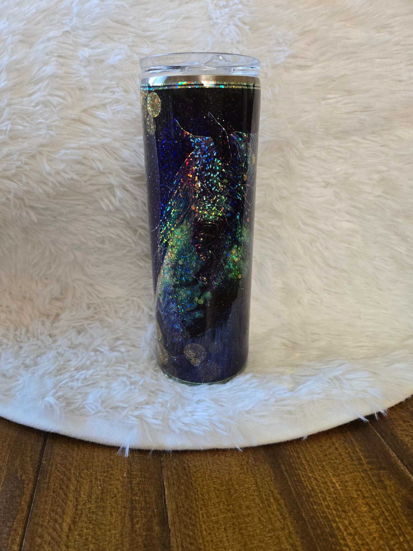 20 oz Sparkly Horse Tumbler