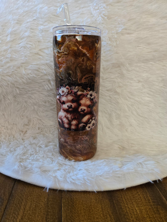 20 oz Cow Tumbler